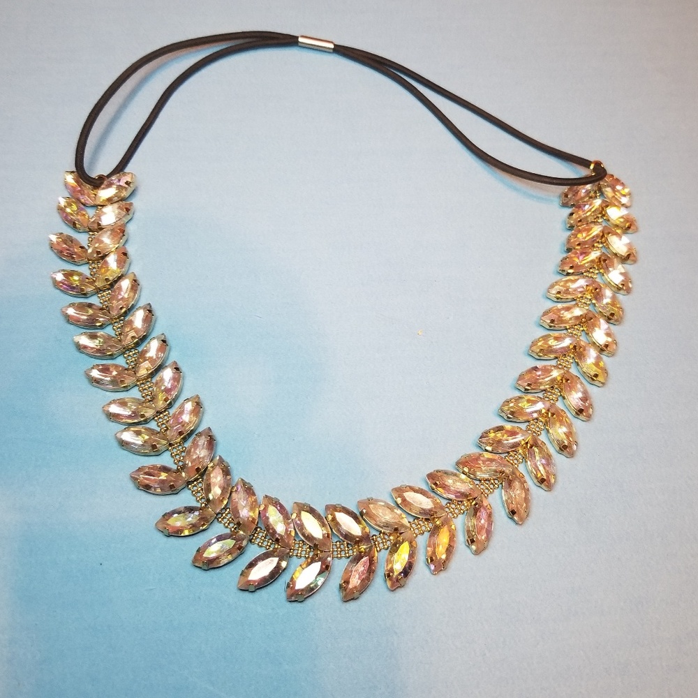 Iridescent Gem Headband/choker